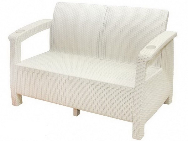 Двухместный диван Yalta Sofa Seаt белый купить в Великом Устюге