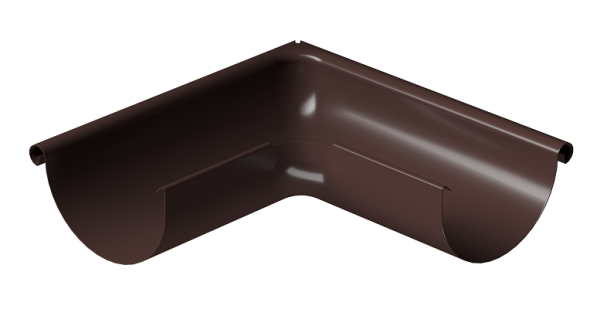 Угол внешний 90° D125 Döcke STAL PREMIUM Шоколад, (RAL 8019) купить в Великом Устюге