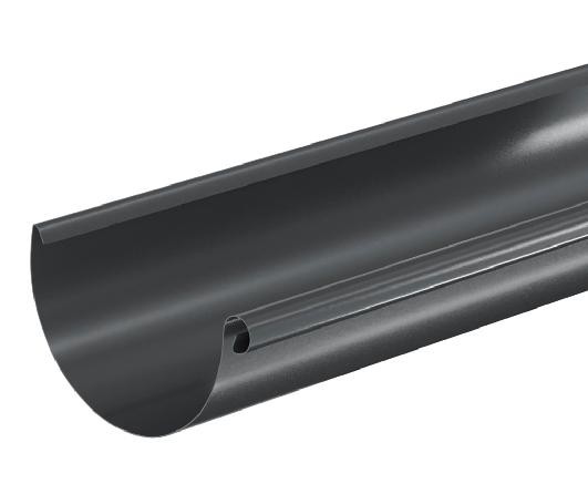 Водосток Aquasistem, система 125x90 - Водосточный желоб 3.00м RAL 7024 Тёмно-серый купить в Великом Устюге