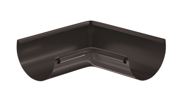 Водосток Aquasistem, система 125x90 - Угол желоба, внутренний 90° RR 32 Тёмно-Коричневый купить в Великом Устюге