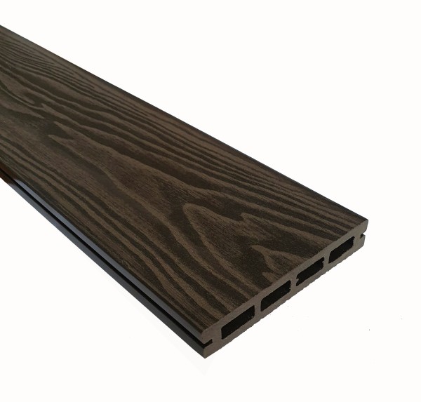 Террасная доска из ДПК Terrapol Смарт 3D Пустотелая с пазом Венге Соренто купить в Великом Устюге