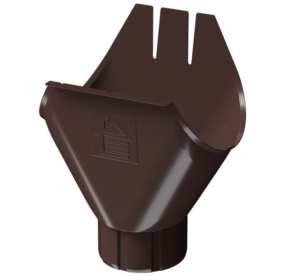 Воронка желоба D125 Döcke STAL PREMIUM Шоколад, (RAL 8019) купить в Великом Устюге