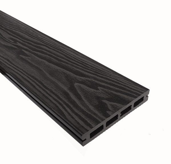 Террасная доска из ДПК Terrapol Смарт 3D Пустотелая с пазом Черное дерево купить в Великом Устюге