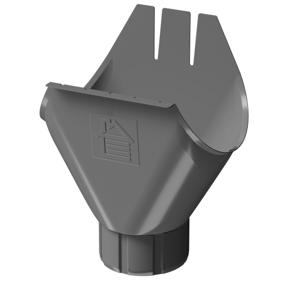 Воронка желоба D125 Döcke STAL PREMIUM Графит, (RAL 7024) купить в Великом Устюге