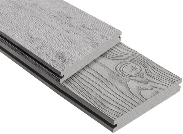 Террасная доска ДПК Outdoor 3D полнотелая STORM/OCEAN GREY серая микс купить в Великом Устюге