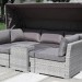 Диван-Трансформер AFINA плетеный из иск. ротанга AFM-320G Grey купить в Великом Устюге