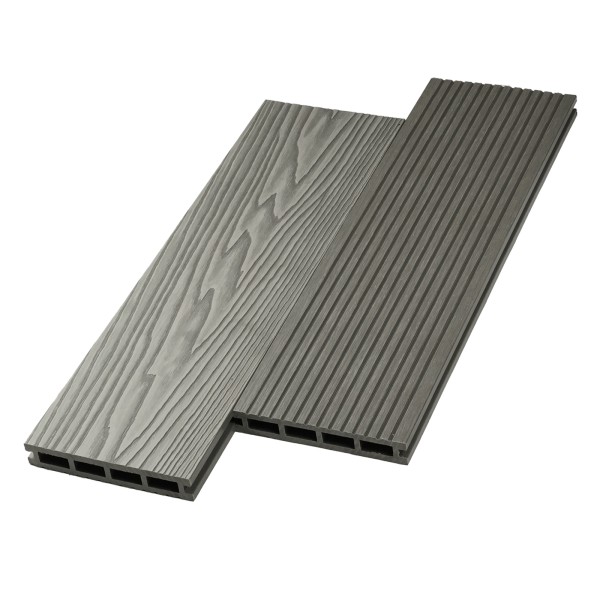 Террасная доска ДПК NanoWood двусторонняя New 3D тиснение + вельвет Серый купить в Великом Устюге Террасная доска ДПК NanoWood двусторонняя New 3D тиснение + вельвет Серый купить в Великом Устюге