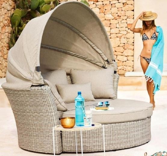 Диван-Трансформер AFINA плетеный из иск. ротанга AFM-325 Beige купить в Великом Устюге
