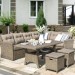 Комплект мебели AFINA плетеной из иск. ротанга AFM-307B Beige купить в Великом Устюге