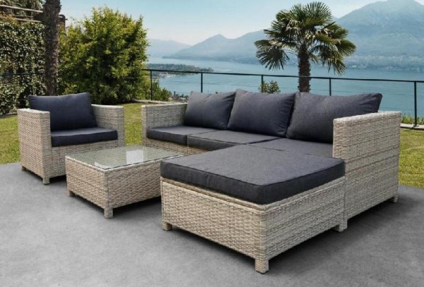 Комплект мебели AFINA плетеной из иск. ротанга YR821G Grey/Grey купить в Великом Устюге
