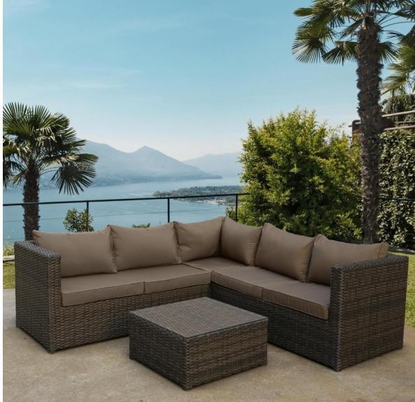Комплект мебели AFINA плетеной из иск. ротанга YR825A Brown/Beige купить в Великом Устюге