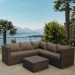 Комплект мебели AFINA плетеной из иск. ротанга YR825A Brown/Beige купить в Великом Устюге