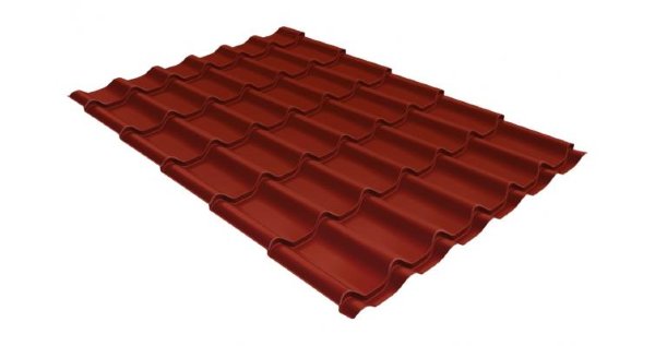 Металлочерепица классик 0,5 Satin RAL 3009 оксидно-красный купить в Великом Устюге