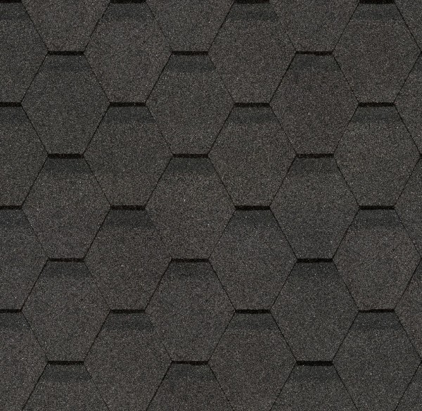 Гибкая черепица Docke, коллекция Шестигранник Серый купить в Великом Устюге