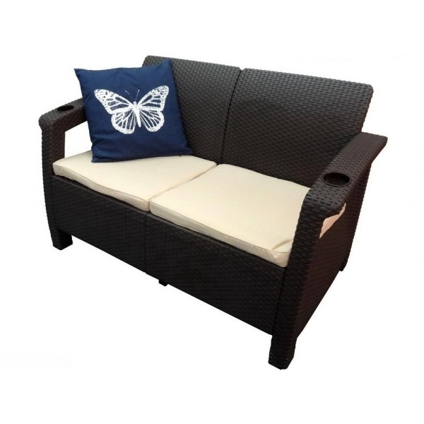 Двухместный диван Yalta Sofa Seаt венге купить в Великом Устюге