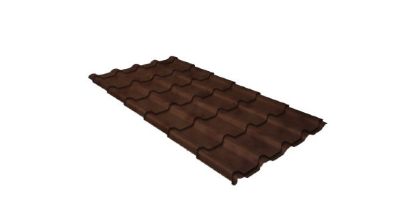 Металлочерепица камея 0,45 Safari Twincolor Brown купить в Великом Устюге