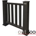Ограждение из ДПК Outdoor Классик 3D STORM чёрный купить в Великом Устюге
