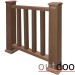 Ограждение из ДПК Outdoor Классик 3D STORM коричневый микс купить в Великом Устюге