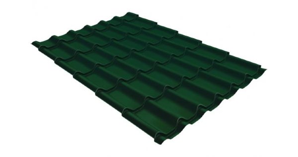Металлочерепица классик 0,5 Satin RAL 6005 зеленый мох купить в Великом Устюге