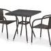 Комплект плетеной мебели AFINA из иск. ротанга T282BNT/Y137C-W53 Brown 2Pcs купить в Великом Устюге