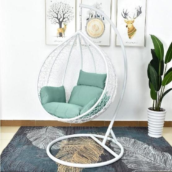 Кресло Подвесное из искусственного ротанга AFM-168A-L White/Green купить в Великом Устюге