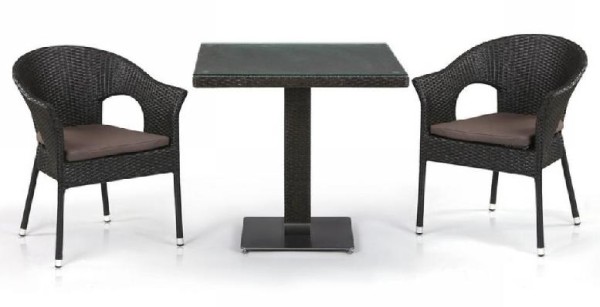 Комплект плетеной мебели AFINA из иск. ротанга T605SWT/Y79A-W53 Brown 2Pcs купить в Великом Устюге