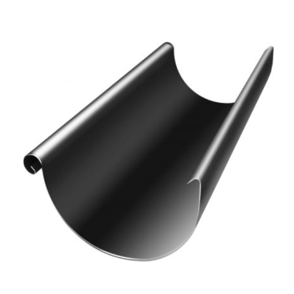 Водосток Grand Line 125x90 – Желоб 3м RAL 9005 купить в Великом Устюге