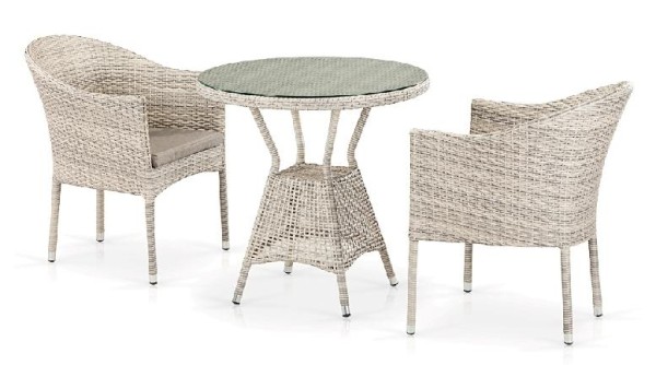Комплект плетеной мебели AFINA из иск. ротанга T705ANT/Y350-W85 Latte 2Pcs купить в Великом Устюге
