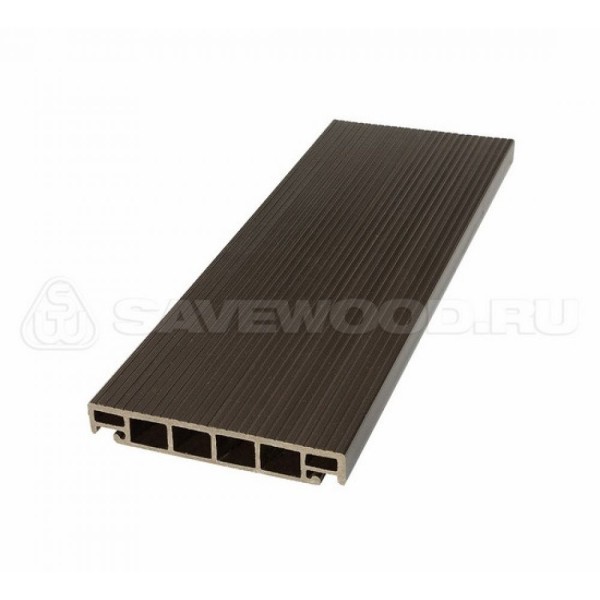 Террасная доска из ДПК SW-Salix «SaveWood» темно-коричневый купить в Великом Устюге