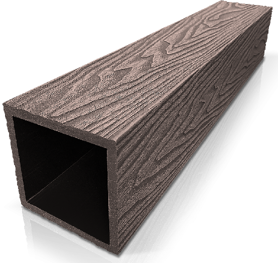 Столб ДПК 3D GardenParkett фактура дерева Венге купить в Великом Устюге