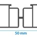 Лага алюминиевая KRONEX 50x25x3000 мм несущая купить в Великом Устюге