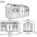 Сарай пластиковый LifeTime 15x8 DD купить в Великом Устюге