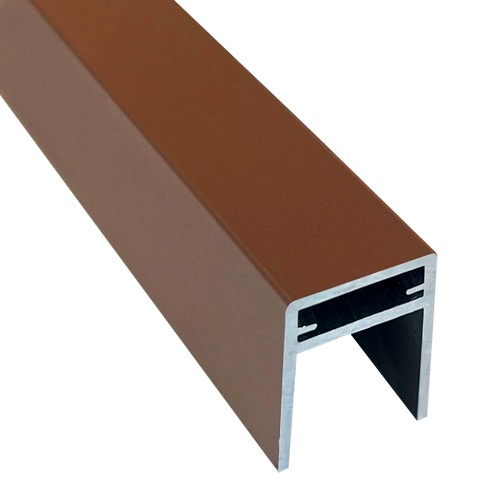 П-профиль Алюминиевый EasyDecking 35x25 Коричневый купить в Великом Устюге