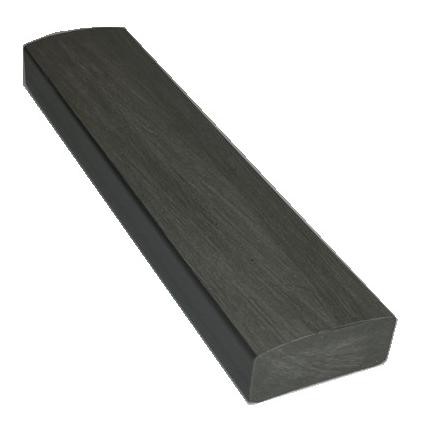 Лавочный брус Ecodecking Некст полнотелый брашированный 70х35 графит купить в Великом Устюге