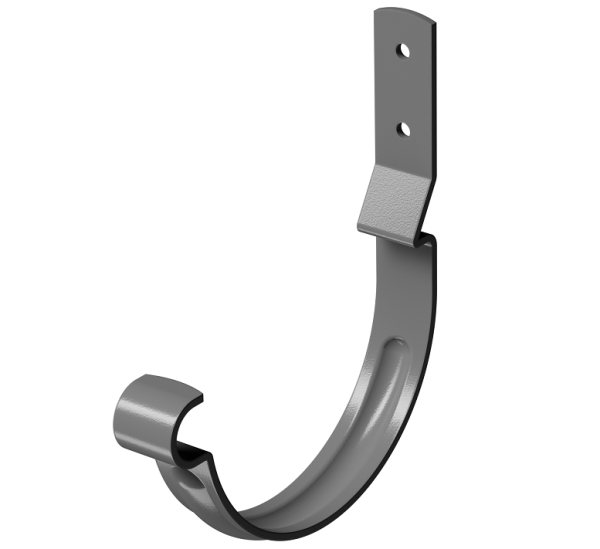 Карнизный крюк короткий (гнутый) D125 Döcke STAL PREMIUM Графит, (RAL 7024) купить в Великом Устюге
