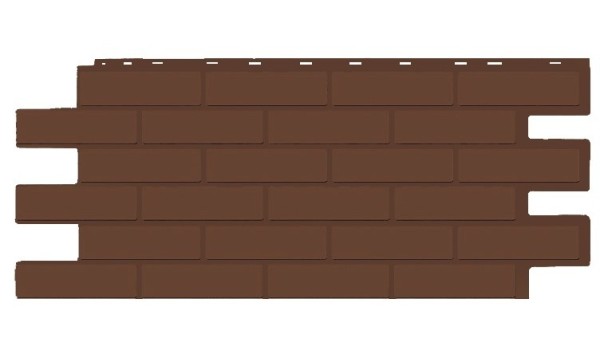 Фасадная панель T-Siding Кирпич Модерн Эко Браун купить в Великом Устюге