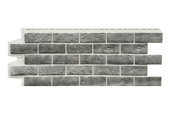 Фасадная панель Grand Line Состаренный кирпич Элит гранит, ШОВ белый купить в Великом Устюге