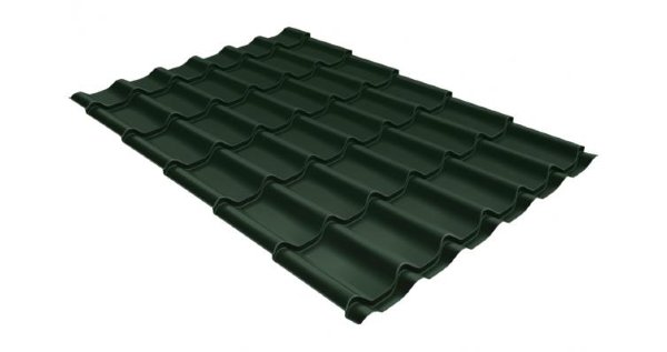 Металлочерепица классик 0,5 Satin RR 11 темно-зеленый купить в Великом Устюге